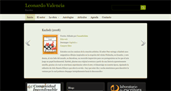 Desktop Screenshot of leonardovalencia.com